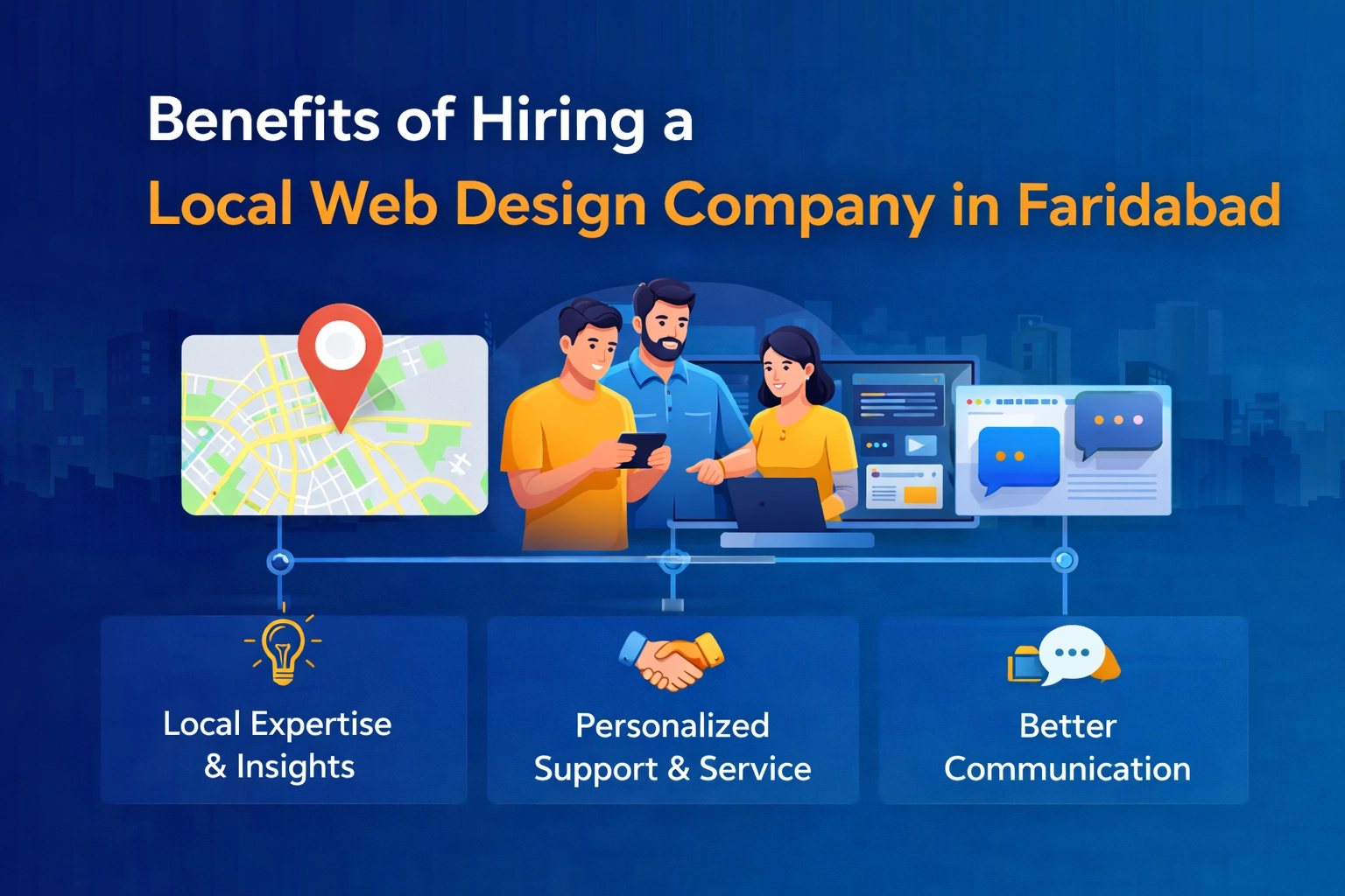 Benefits of Hiring a Local Web Design Company in Faridabad