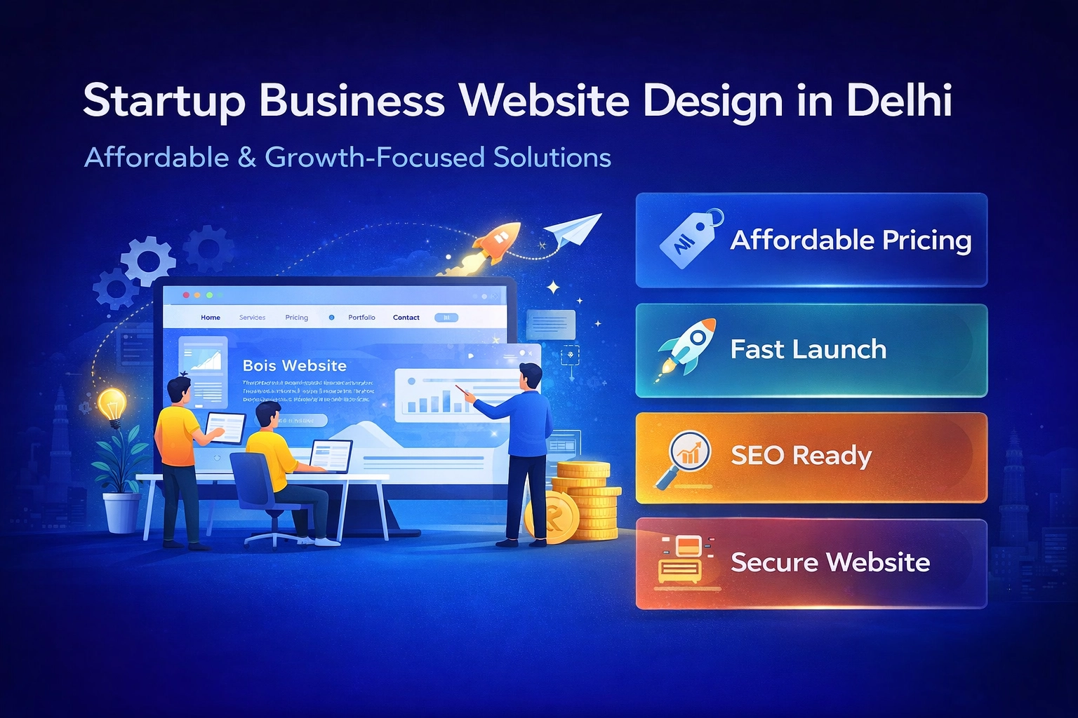 Startup Business Website Design in Delhi – Affordable & Growth-Focused