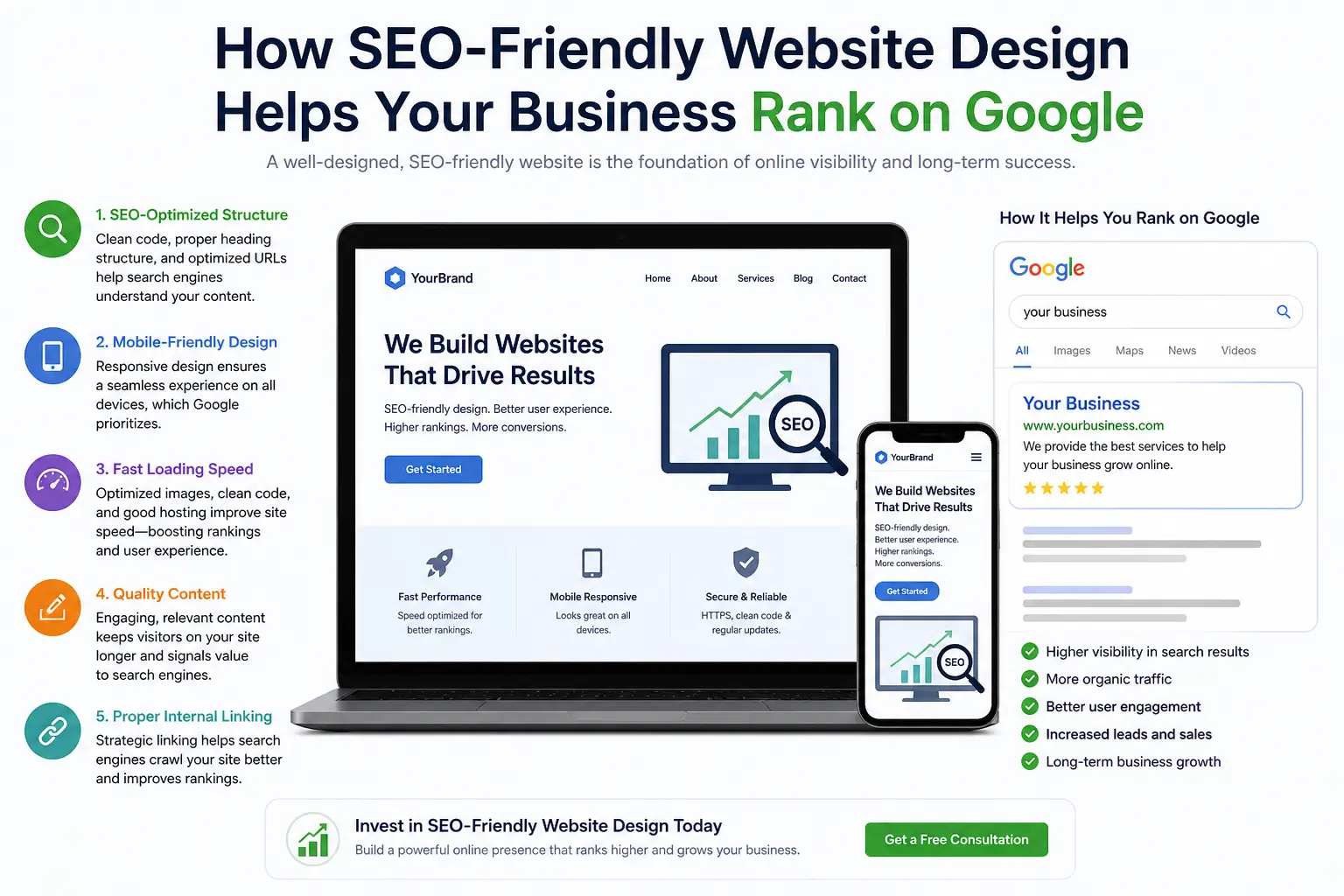 How SEO-Friendly Website Design Helps Your Business Rank on Google