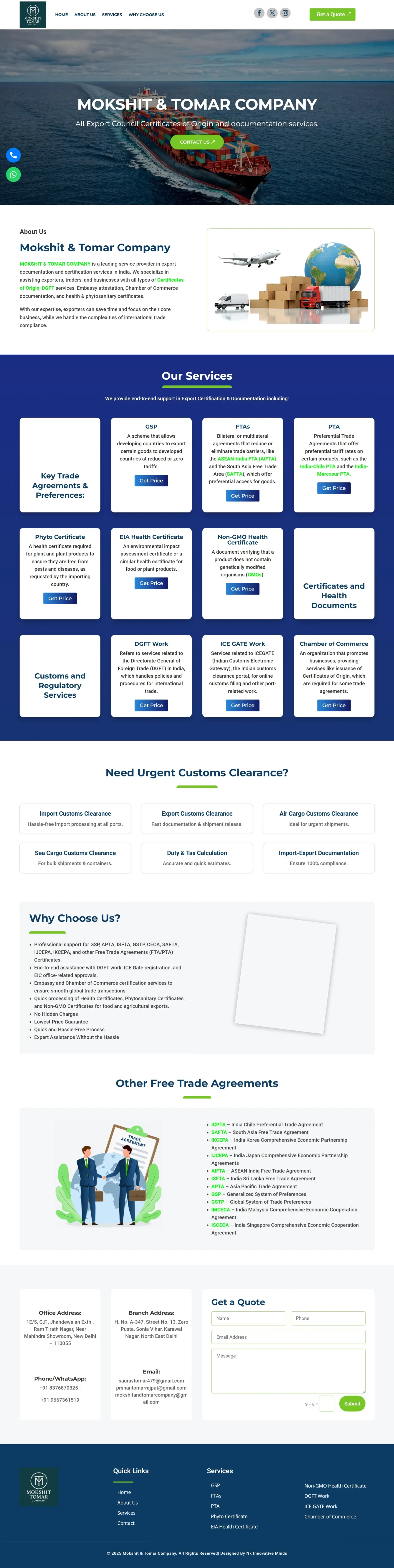 mokshit and tomar company